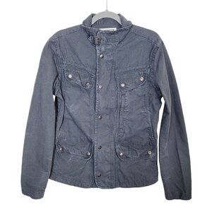 Converse One Star Military Gray Utility Cargo Jacket Small Distressed Weathered